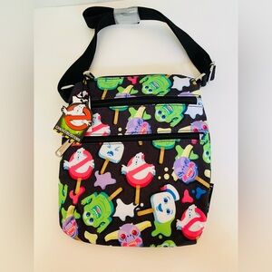 Loungefly Ghost Buster Nylon Passport Crossbody Bag